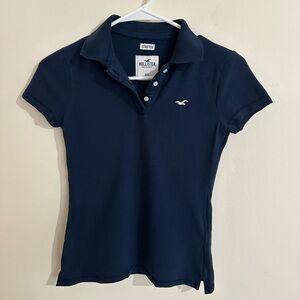 Hollister Dark Blue Polo Shirt
